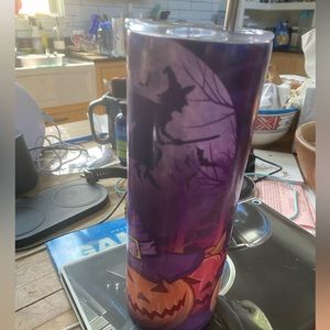Brand New Halloween Tumbler Double Aluminum with tight lid and aluminum straw